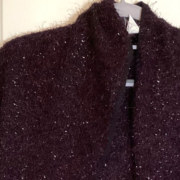Nikki Babie Womens Shoulder Rectangle Wrap Shawl Glittery Evening Wear Christmas - Picture 2 of 5